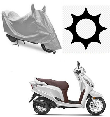 SRENTERPRISES Waterproof Two Wheeler Cover for Honda(Aviator, Silver)