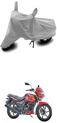 Utkarsh Two Wheeler Cover for TVS(Flame DS 125, Silver)