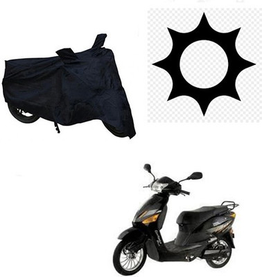 SRENTERPRISES Two Wheeler Cover for Hero(Electric Zippy, Black)