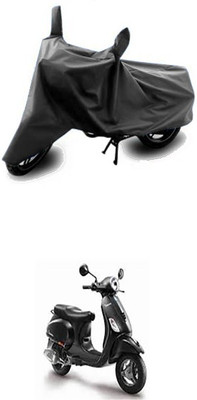 Utkarsh Two Wheeler Cover for Piaggio(Piaggio Vespa, Grey)