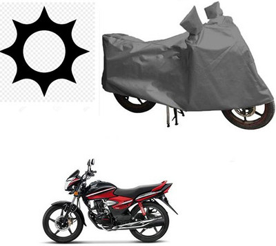 RPSENTTERPR Waterproof Two Wheeler Cover for Honda(CB Shine, Grey)