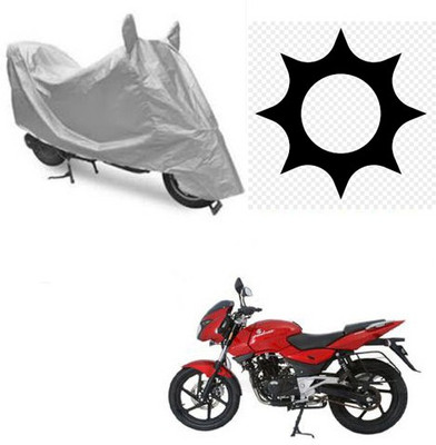RPSENTTERPR Waterproof Two Wheeler Cover for Bajaj(Pulsar 200 NS DTS-i, Silver)
