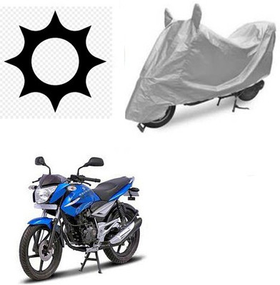 RPSENTTERPR Waterproof Two Wheeler Cover for Bajaj(XCD 125cc, Silver)
