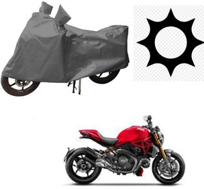 RPSENTTERPR Waterproof Two Wheeler Cover for Ducati(Monster 795, Grey)