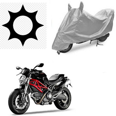 RPSENTTERPR Waterproof Two Wheeler Cover for Ducati(Monster 796 S2R, Silver)
