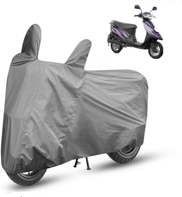 THE REAL ARV Two Wheeler Cover for TVS(Teenz, Grey)