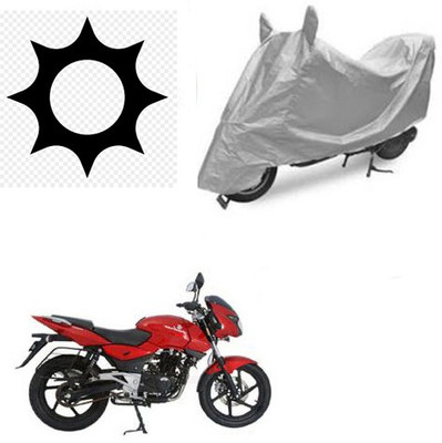 RPSENTTERPR Waterproof Two Wheeler Cover for Bajaj(Pulsar 200 NS DTS-i, Silver)