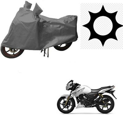RPSENTTERPR Waterproof Two Wheeler Cover for TVS(Apache RTR 180, Grey)