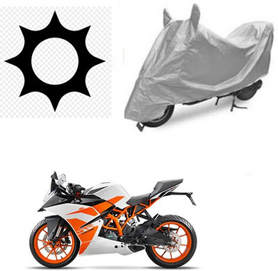 RPSENTTERPR Waterproof Two Wheeler Cover for KTM(Duke 200, Silver)