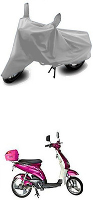 Utkarsh Two Wheeler Cover for Avon(E Lite, Silver)
