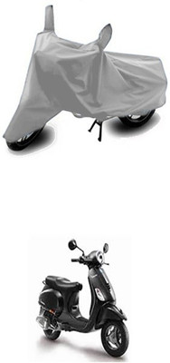 Utkarsh Two Wheeler Cover for Piaggio(Piaggio Vespa, Silver)