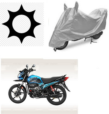 SRENTERPRISES Two Wheeler Cover for Honda(Passion Pro TR, Silver)