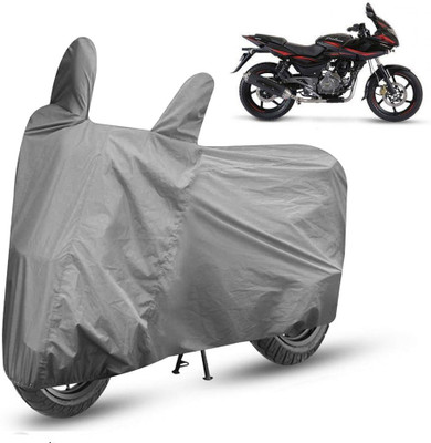 APNEK Waterproof Two Wheeler Cover for Bajaj(Pulsar 220F, Grey)