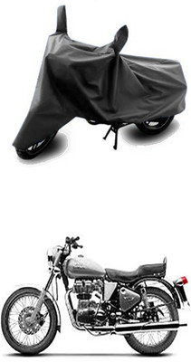 Gromaa Two Wheeler Cover for Royal Enfield(Grey)
