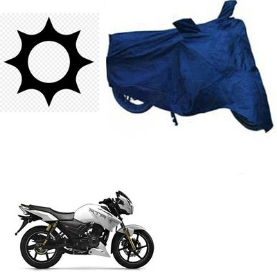 RPSENTTERPR Waterproof Two Wheeler Cover for TVS(Apache RTR 180, Blue)