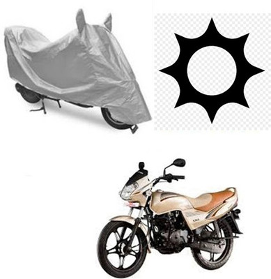 SRENTERPRISES Two Wheeler Cover for LML(Freedom, Silver)