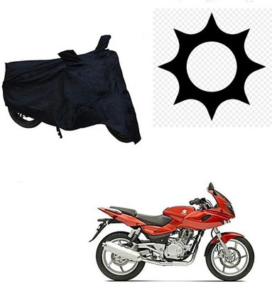 RPSENTTERPR Waterproof Two Wheeler Cover for Bajaj(Pulsar 220 DTS-i, Black)