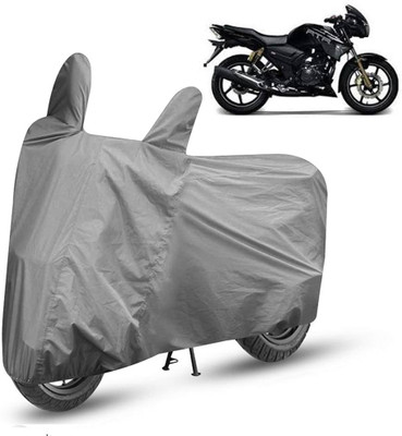 THE REAL ARV Two Wheeler Cover for TVS(Apache RTR 160, Grey)