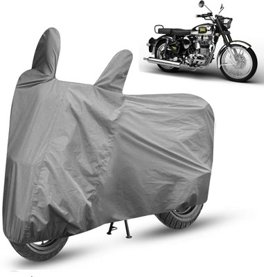 APNEK Waterproof Two Wheeler Cover for Royal Enfield(Classic Chrome, Grey)