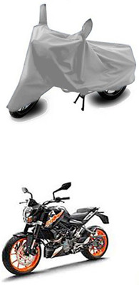 Gromaa Two Wheeler Cover for KTM(Duke 200, Silver)