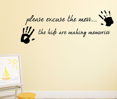 fuzzy 90 cm Quotes Self Adhesive Sticker(Pack of 1)
