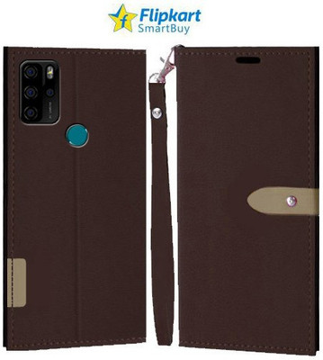 Flipkart SmartBuy Flip Cover for Micromax IN Note 1(Brown, Cases with Holder, Pack of: 1)
