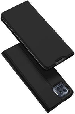 Helix Flip Cover for Oppo F17 Pro(Black, Shock Proof, Pack of: 1)