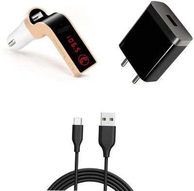 SARVIN Wall Charger Accessory Combo for Realme Narzo 20 Pro(Black)