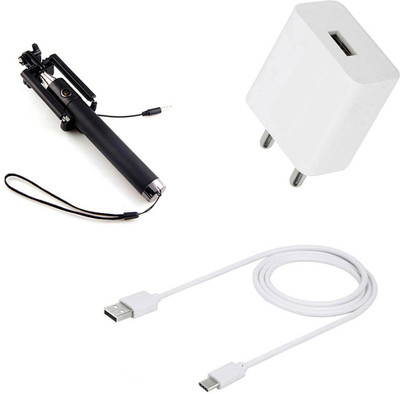 DAKRON Wall Charger Accessory Combo for Realme 7 Pro(White)