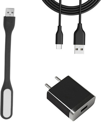 DAKRON Wall Charger Accessory Combo for Vivo V20(Black)