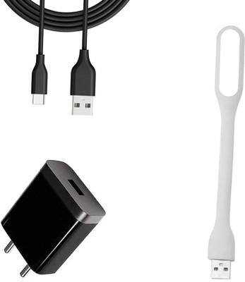 DAKRON Wall Charger Accessory Combo for Realme 6 Pro(Black)