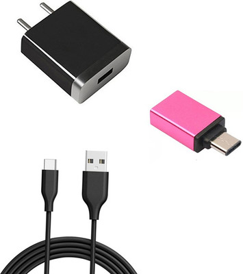 DAKRON Wall Charger Accessory Combo for Vivo Y30(Black)