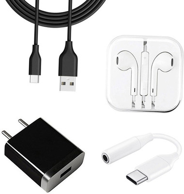 SARVIN Wall Charger Accessory Combo for Vivo V20(Black)