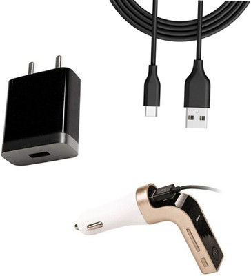 DAKRON Wall Charger Accessory Combo for Realme 6i(Black)