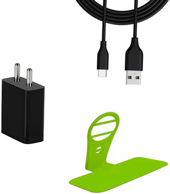 DAKRON Wall Charger Accessory Combo for Realme 7i(Black)
