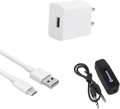 DAKRON Wall Charger Accessory Combo for Realme Narzo 20(White)