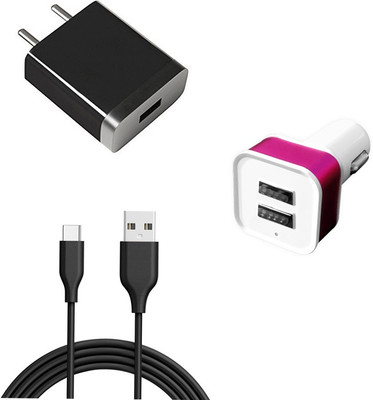 DAKRON Wall Charger Accessory Combo for Realme 7 Pro(Black)