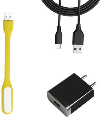DAKRON Wall Charger Accessory Combo for Realme 6(Black)