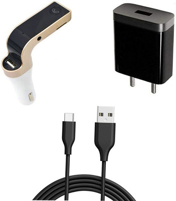 DAKRON Wall Charger Accessory Combo for Realme 7(Black)