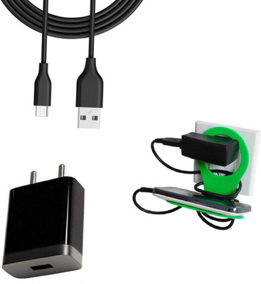 DAKRON Wall Charger Accessory Combo for Realme 6i(Black)
