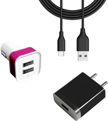 SARVIN Wall Charger Accessory Combo for Realme Narzo 20(Black)