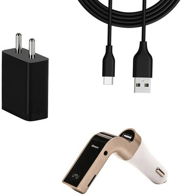 DAKRON Wall Charger Accessory Combo for Vivo V20 Pro(Black)