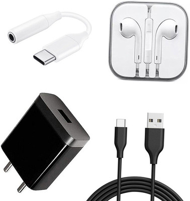 SARVIN Wall Charger Accessory Combo for Realme Narzo 20 Pro(Black)