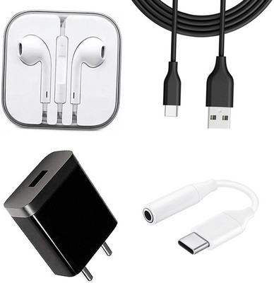 SARVIN Wall Charger Accessory Combo for Vivo V20 SE(Black)