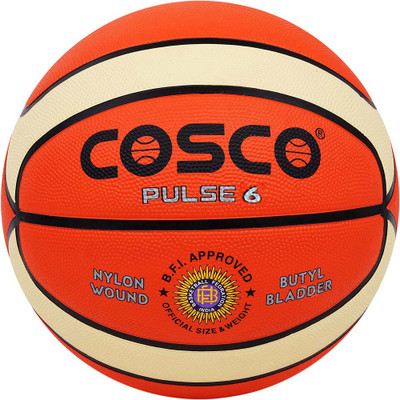 COSCO Pulse Basketball - Size: 6(Kids, Pack of 1, Orange)
