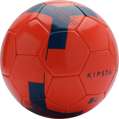 KIPSTA  by Decathlon Football Ball F100 Size 4 (Age 8-12) - Red Football - Size: 4