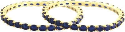 JSD Alloy Gold-plated Bangle Set(Pack of 2)