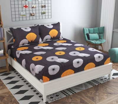 Linemates 160 TC Cotton King Printed Flat Bedsheet(Pack of 1, Multicolor)