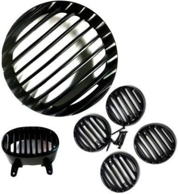 IMAD TRADING Bike Headlight Grills (PLASTIC BODY ) Bike Headlight Grill(Black)