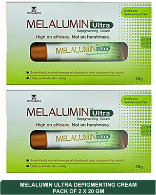 Melalumin ultra depigmenting cream - anti pigmentation cream(pack of 2)20g(40 g)